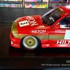 BMW M3 E30 BMW M Team Schnitzer, Roberto Ravaglia, a makaói Guia Race 1987-es győztese, 300 darabos limitált kiadás, 1:18 méretarányban, vitrinben, Minichamps