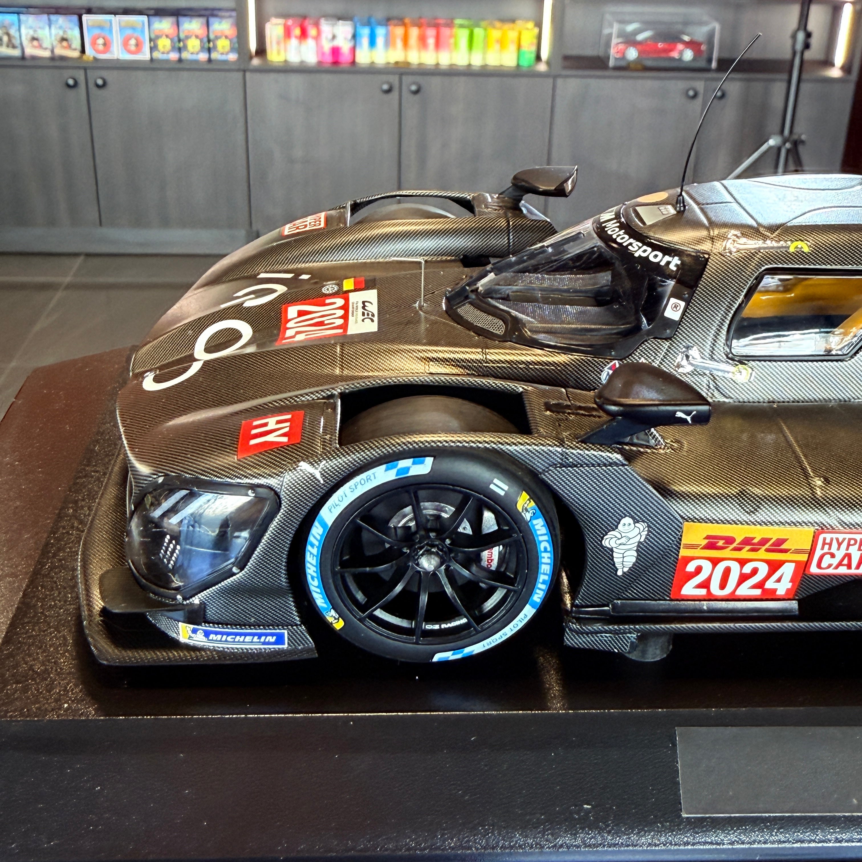 BMW M Hybrid V8 Test Car 2023 Limited Edition 338 Pieces 1:18 Scale with Display Case by Minichamps