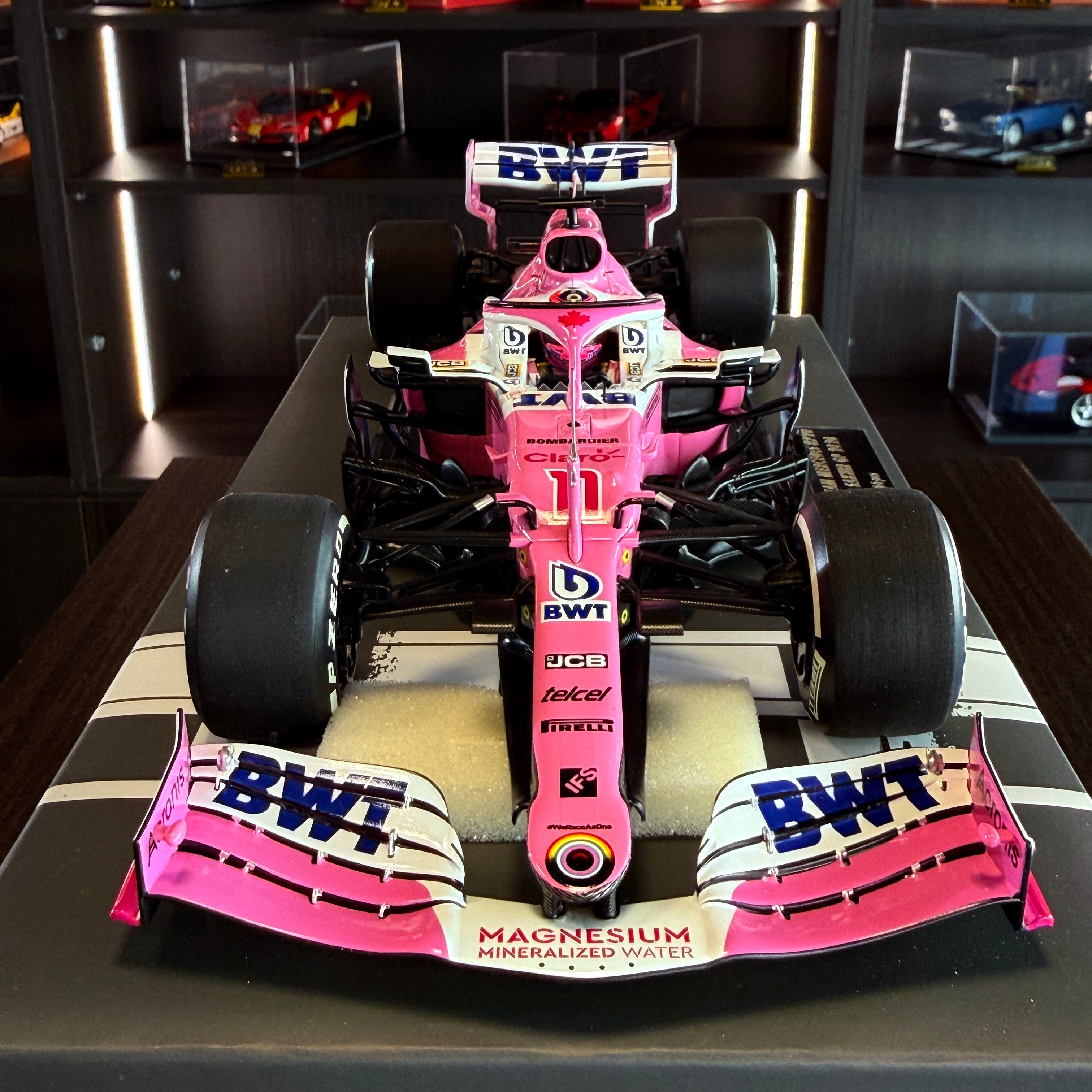 BWT Racing Point F1 Team Mercedes RP20 Sakhir Grand Prix 2020 Sergio Pérez Limited Edition 666 Pieces 1:18 Scale with Display Case by Minichamps
