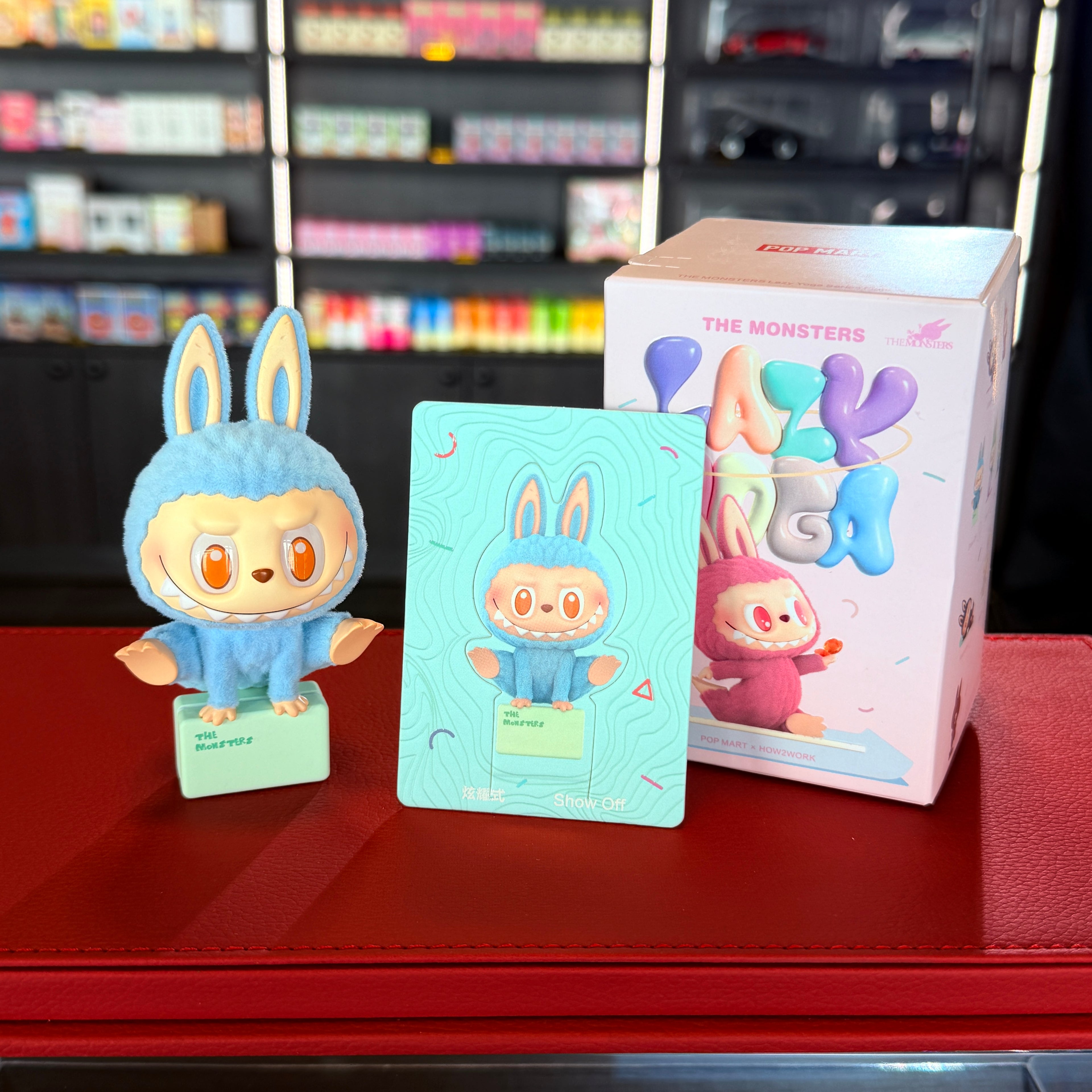 LABUBU The Monsters Lazy Yoga Series Show Off-figuur bevestigde blind box van POP MART