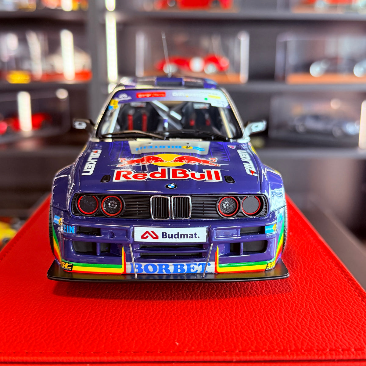 BMW E30 V8 Drift Red Bull Driftbrothers #229 1:18 OttOmobile rear view