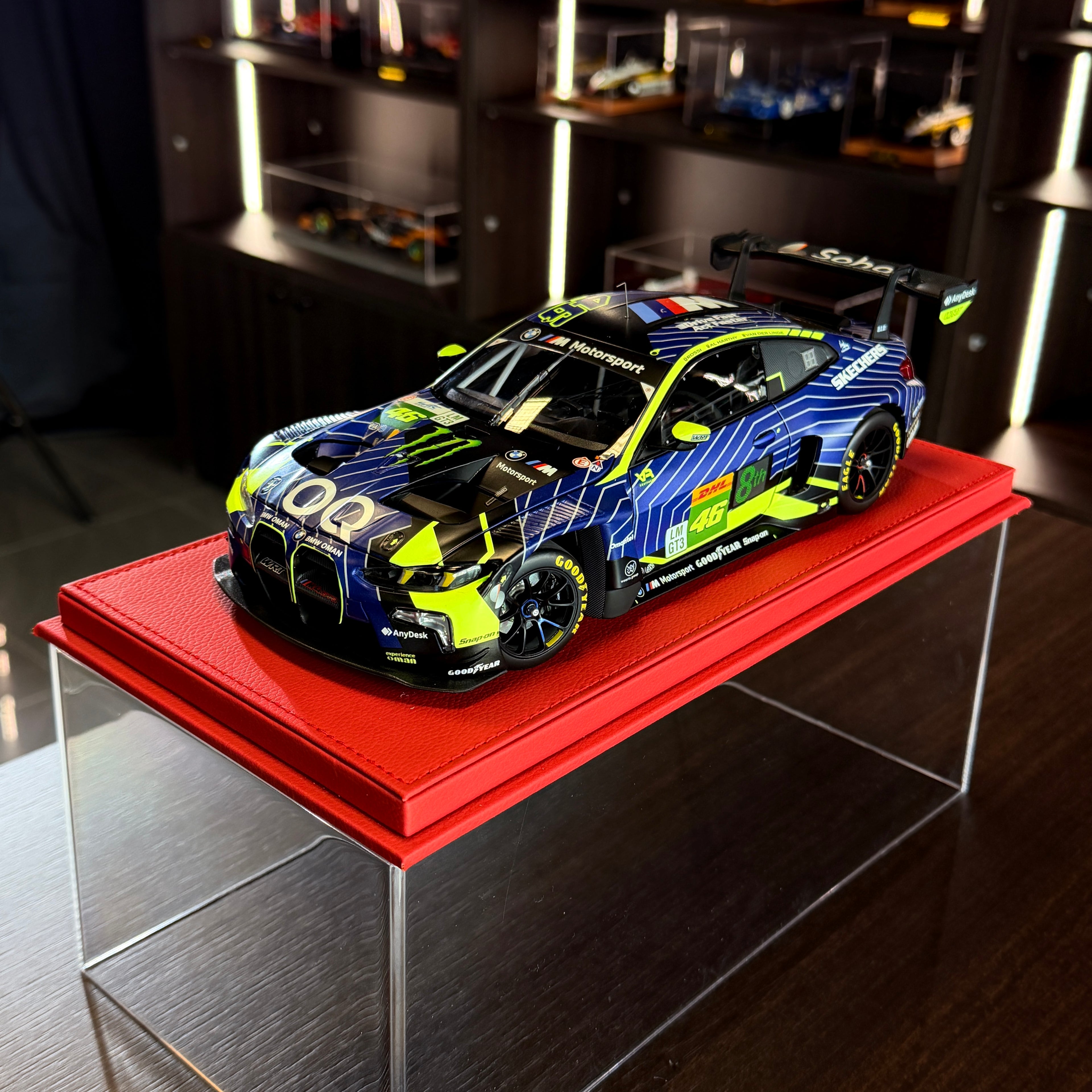 1:18 BMW M4 GT3 EVO Team WRT – V. Rossi / A. Al-Harthy / K. van der Linde – 1 812 KM, Katar 2025, Minichamps