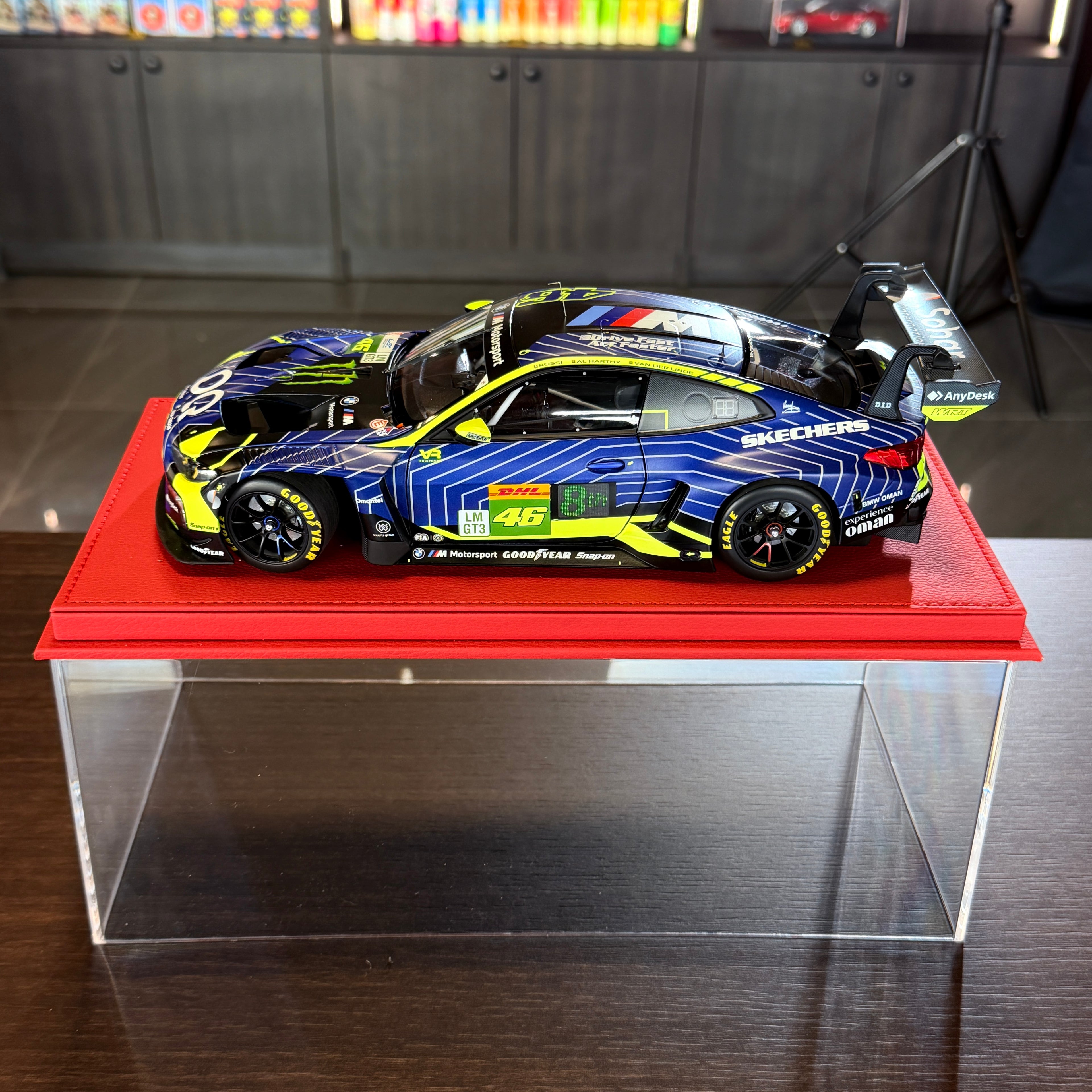 1:18 BMW M4 GT3 EVO Team WRT – V. Rossi / A. Al-Harthy / K. van der Linde – 1 812 KM, Katar 2025, Minichamps