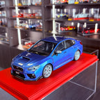 Subaru WRX STI S207 2015 – perleťová modrá WR, mierka 1:18 od OttOmobile — limitovaná edícia 2 000 ks
