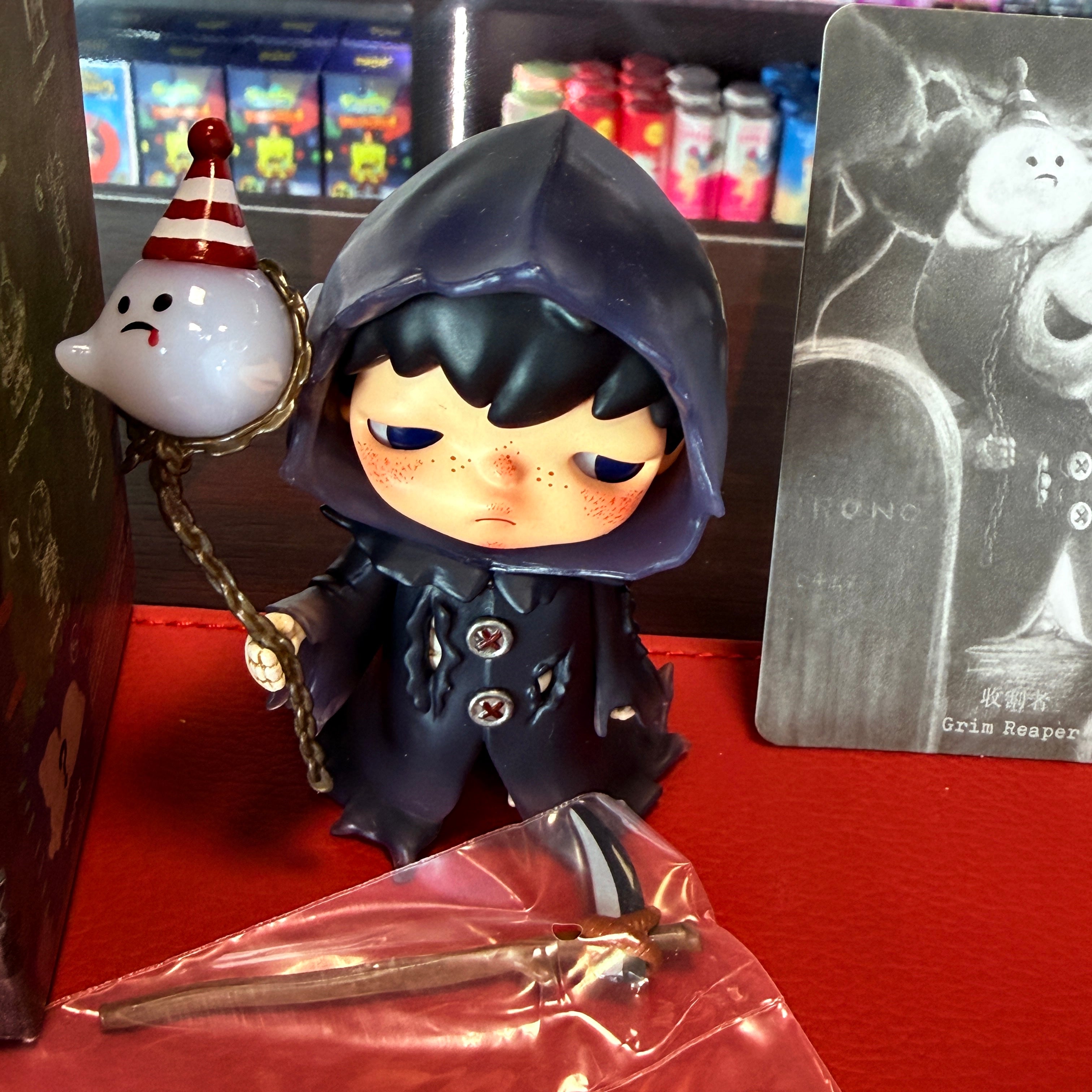 HIRONO Monsters’ Carnival Series Grim Reaper-figuur, bevestigde blind box van POP MART