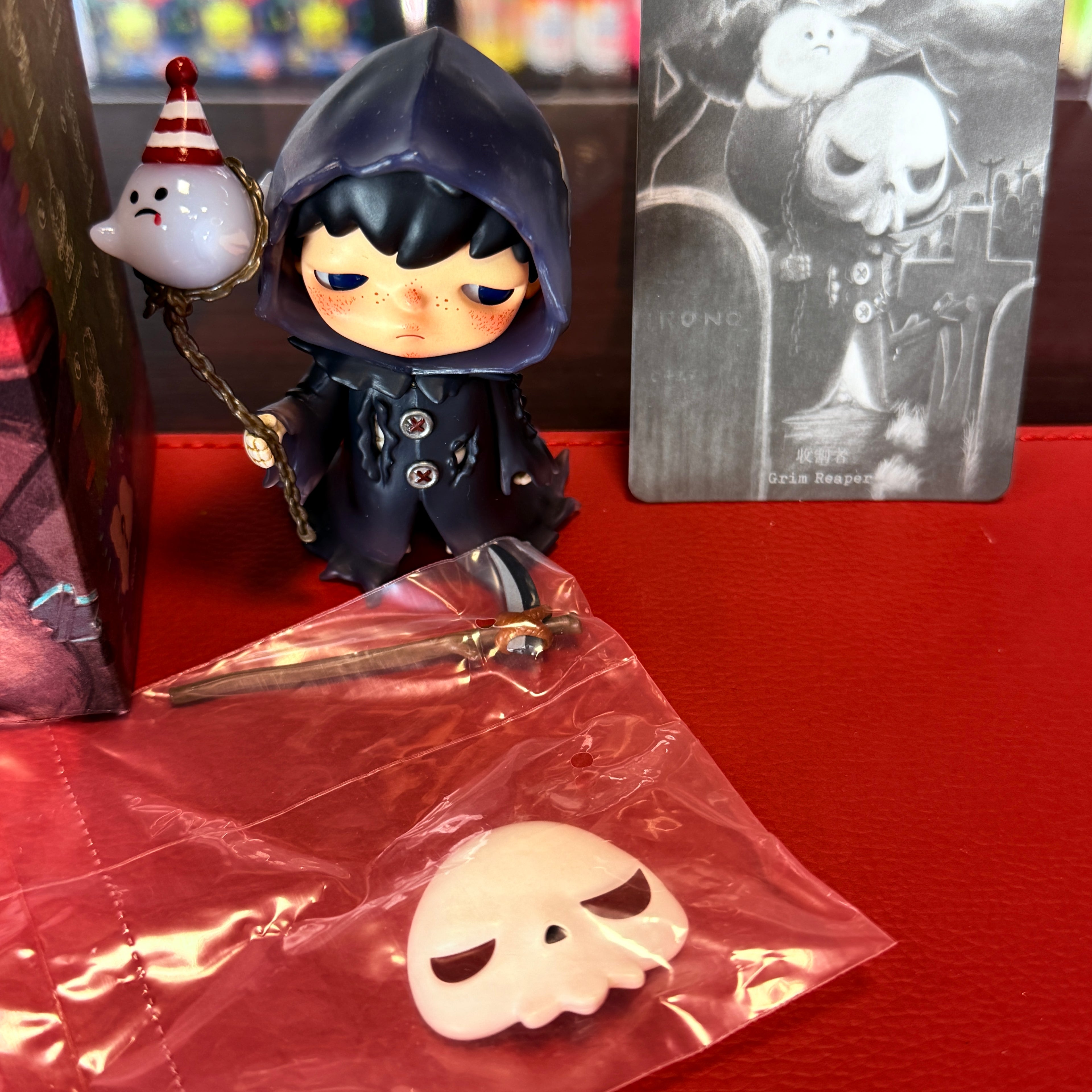 HIRONO Monsters’ Carnival Series Grim Reaper-figuur, bevestigde blind box van POP MART