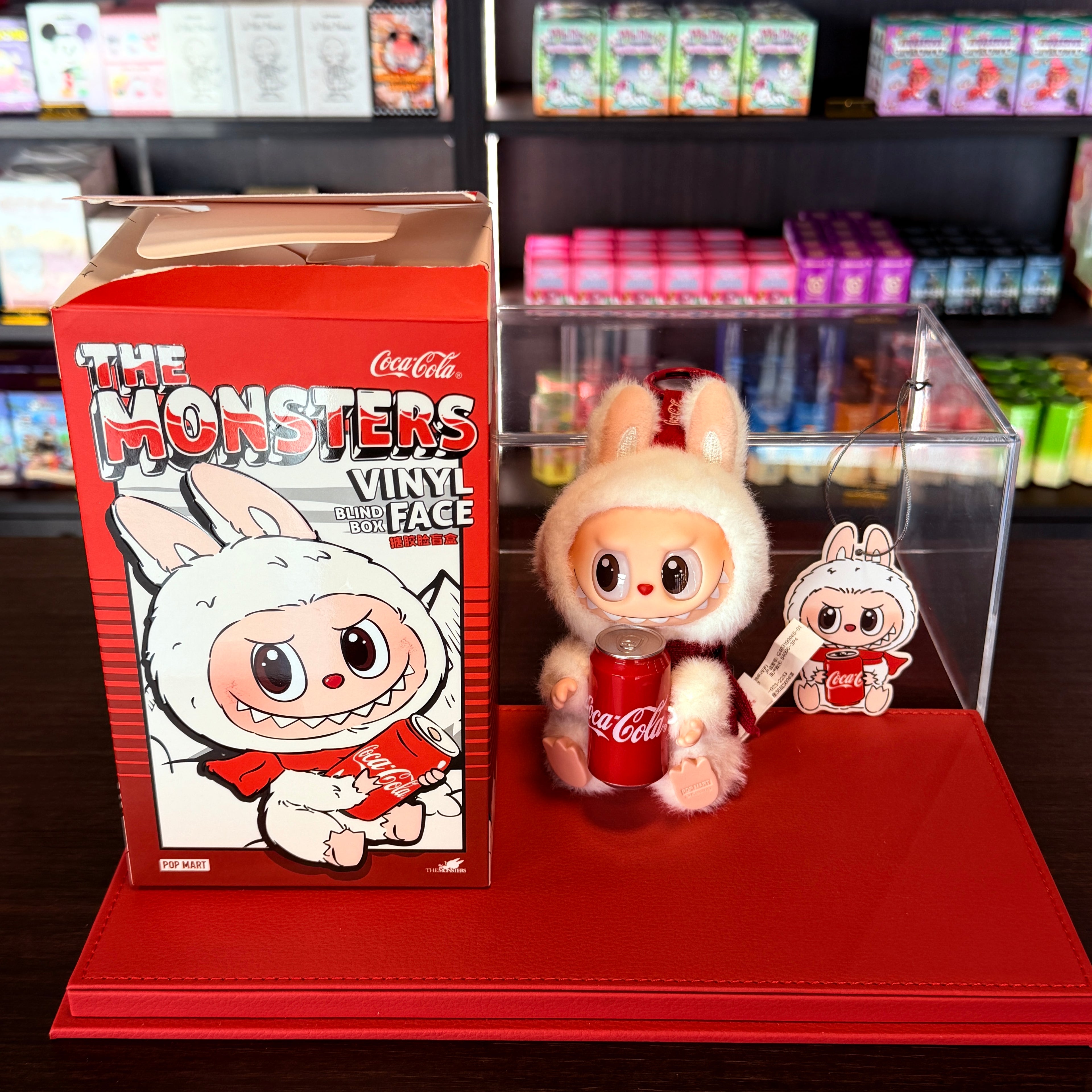 LABUBU × Coca-Cola The Monsters Series Happy Factor-figuur, bevestigde blind box van POP MART