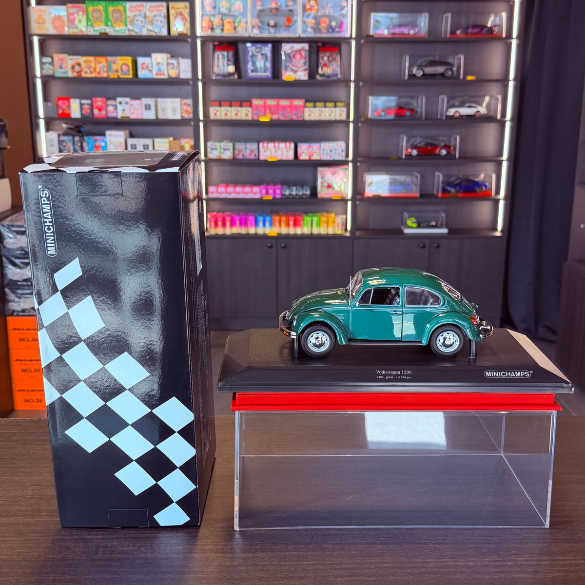 Volkswagen 1200 1983 Green 1:18 Scale by Minichamps