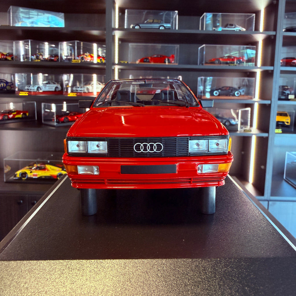 Audi quattro 1980 červený model v měřítku 1:18 od Minichamps