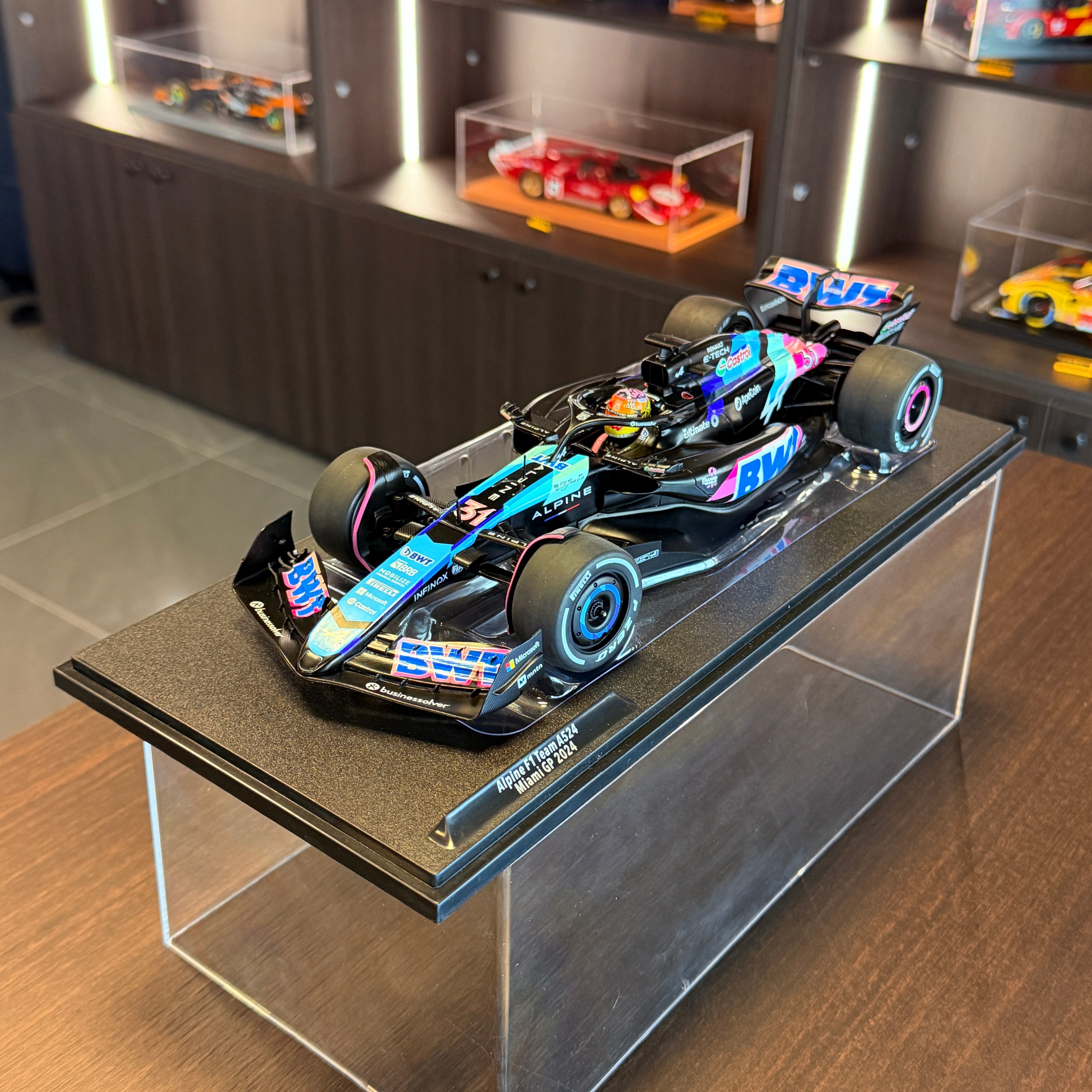 Alpine F1 Team A524 Miami GP 2024 Esteban Ocon 1:18 by Solido