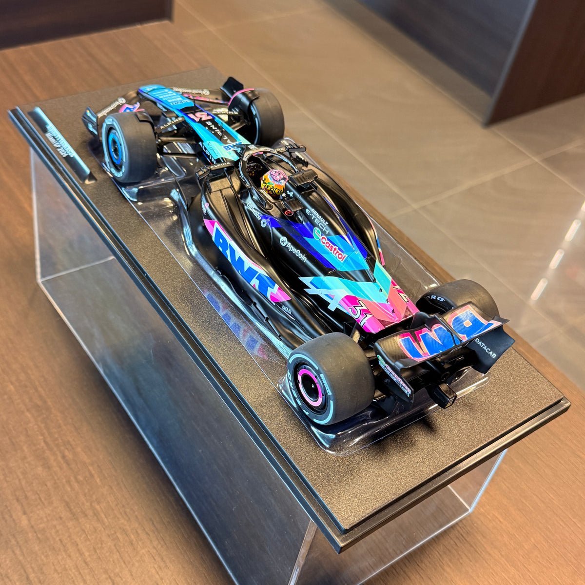 Alpine F1 Team A524 Miami GP 2024 Esteban Ocon 1:18 by Solido