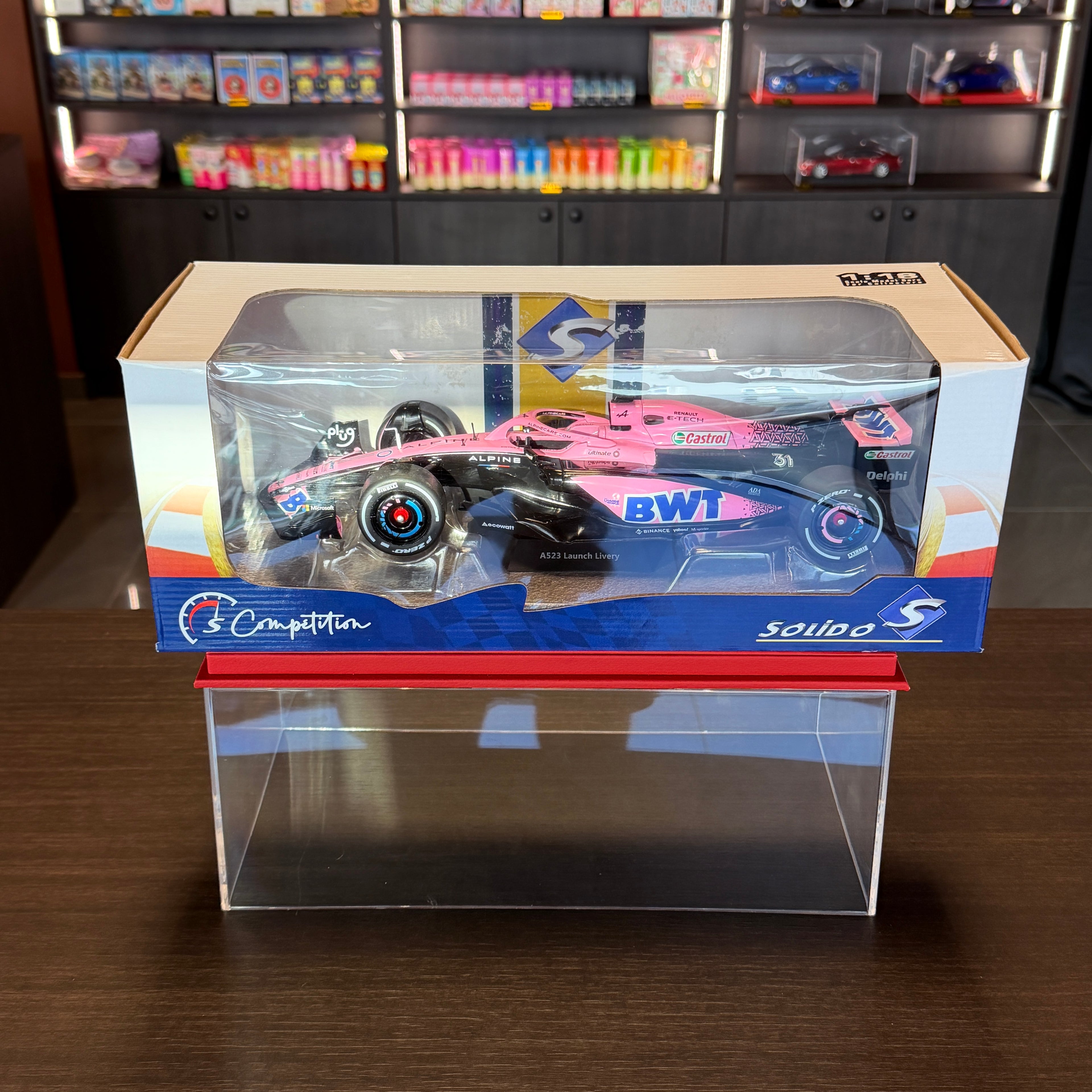 Alpine A523 prezentační verze Pink Edition 1:18 od Solido
