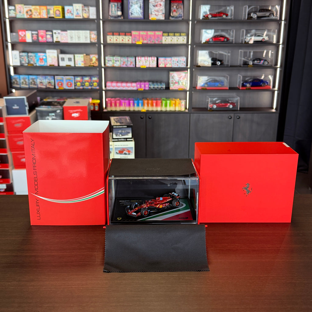 „Ferrari SF-24“ 2024 m. Monzos Grand Prix nugalėtojas Charles’is Leclerc’as, 1:43 mastelio, BBR Models (ribotas leidimas, 102 vnt.)