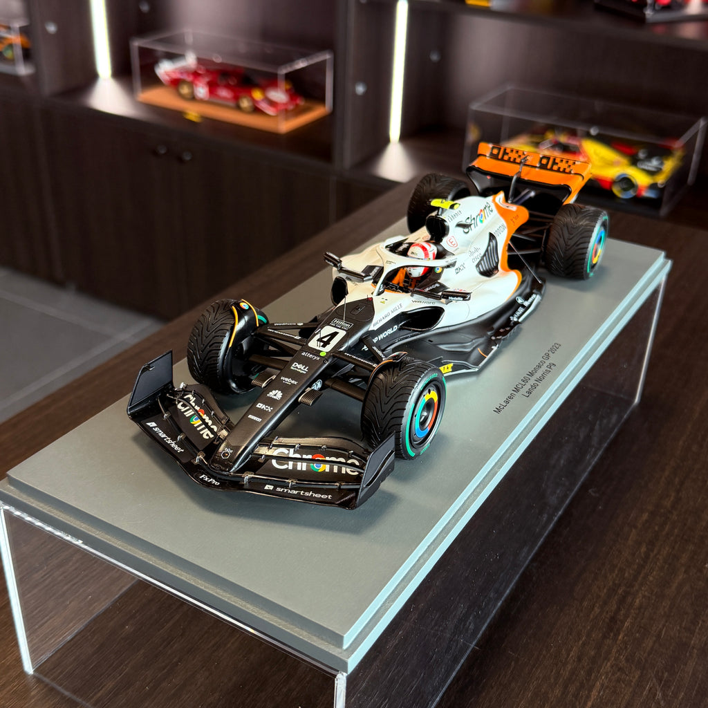 McLaren MCL60 Monaco GP 2023 Lando Norris P9 1:18 by Spark