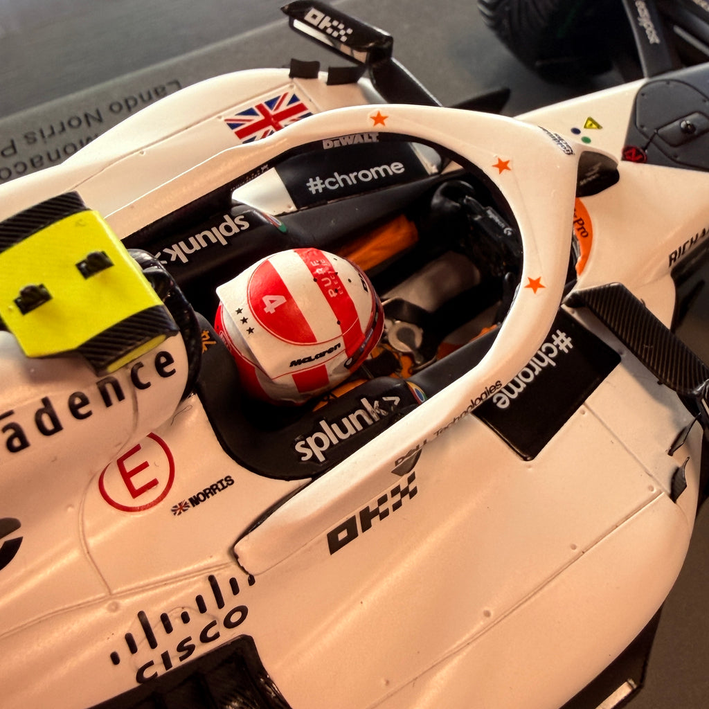 McLaren MCL60 Monaco GP 2023 Lando Norris P9 1:18 by Spark