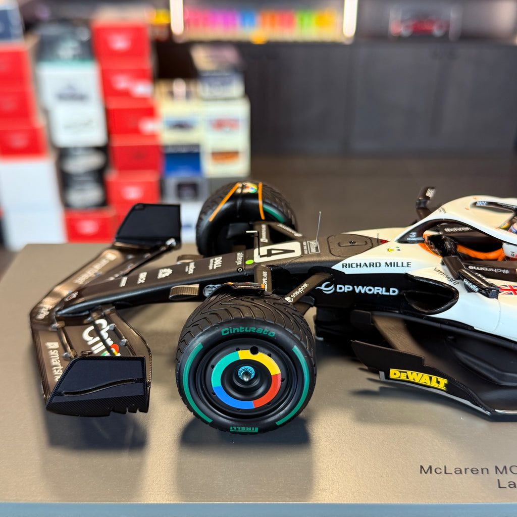 McLaren MCL60 Monaco GP 2023 Lando Norris P9 1:18 by Spark