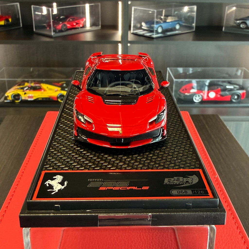 Ferrari 296 Speciale Rosso Corsa 1:43 firmy BBR Models — limitowana edycja 126 szt.