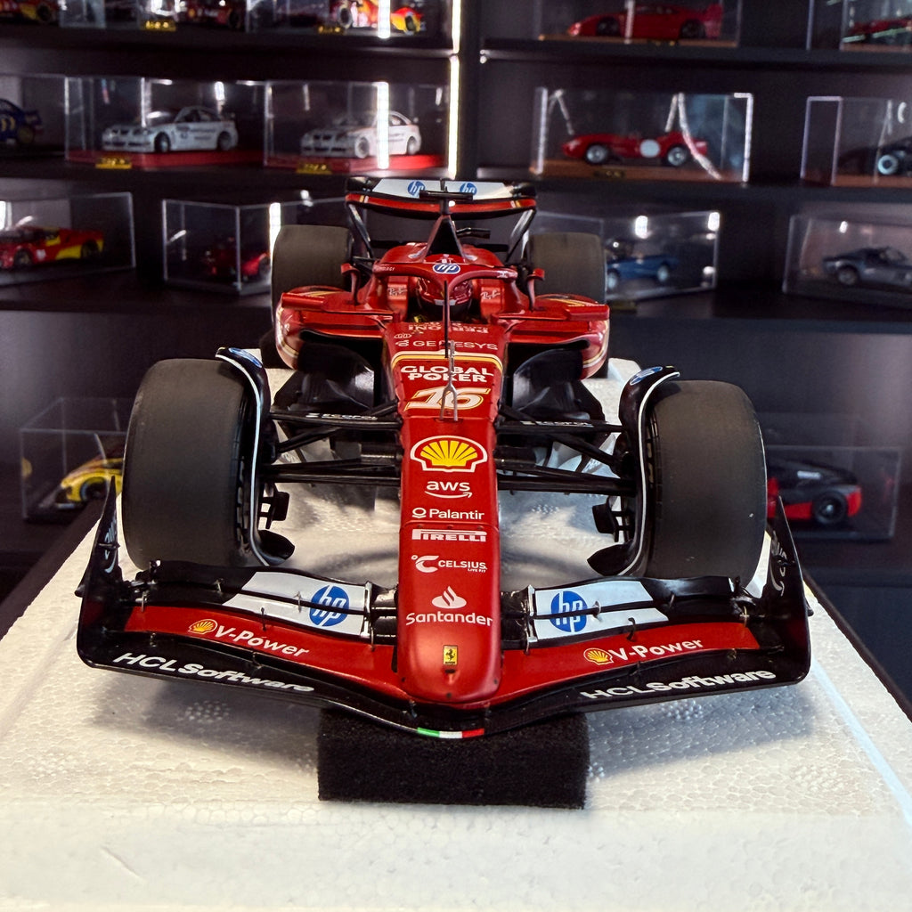 Ferrari SF-24 United States Grand Prix 2024 Charles Leclerc Winner 1:18 Scale Poliform by BBR Models