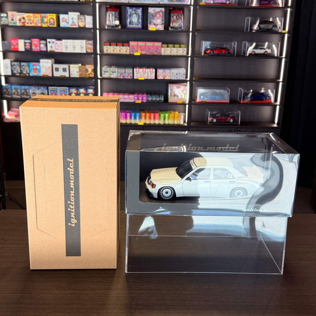 Mercedes-Benz 190 PANDEM White 1:18 by Ignition Model – alternate front three-quarter view