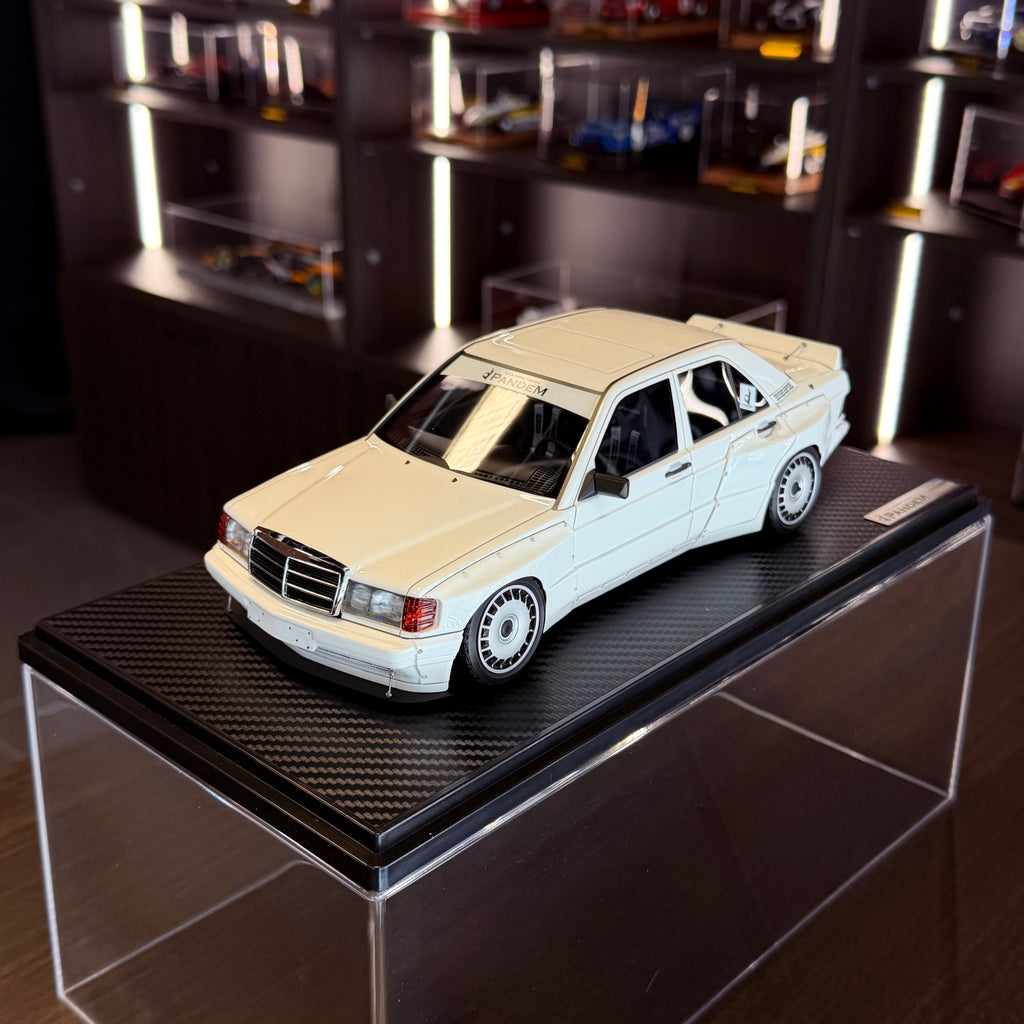 Mercedes-Benz 190 PANDEM White 1:18 by Ignition Model – rear view