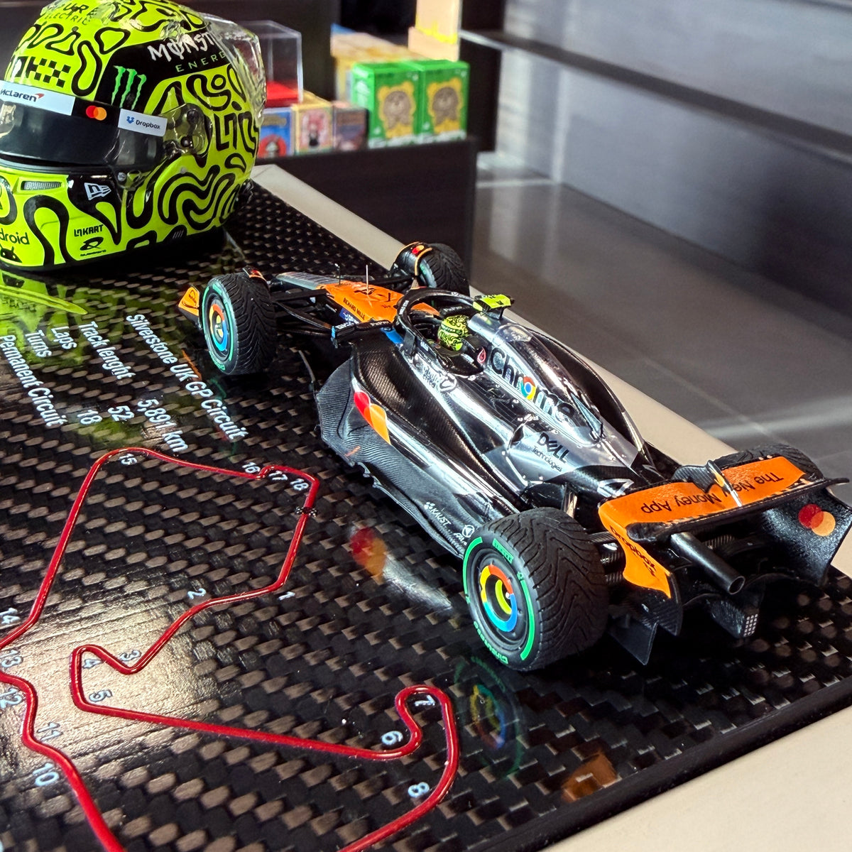 ZENA LAB McLaren MCL39 #4 British GP 2025 – rear three-quarter presentation