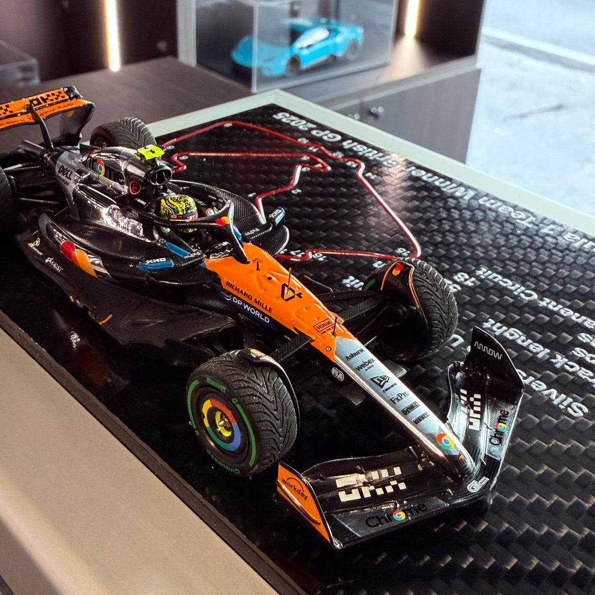 ZENA LAB McLaren MCL39 #4 Lando Norris British GP 2025 – front detail