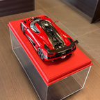 Koenigsegg Agera RS Chilli Red / Carbon Black 1:18 by AUTOart – rear three-quarter view