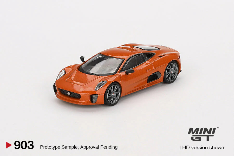 MINI GT Jaguar C-X75 – James Bond 007: Spectre (2015) Niederländische Verpackung 1:64 Diecast-Modell