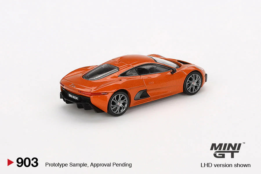 MINI GT Jaguar C-X75 – James Bond 007: Spectre (2015) Niederländische Verpackung 1:64 Diecast-Modell