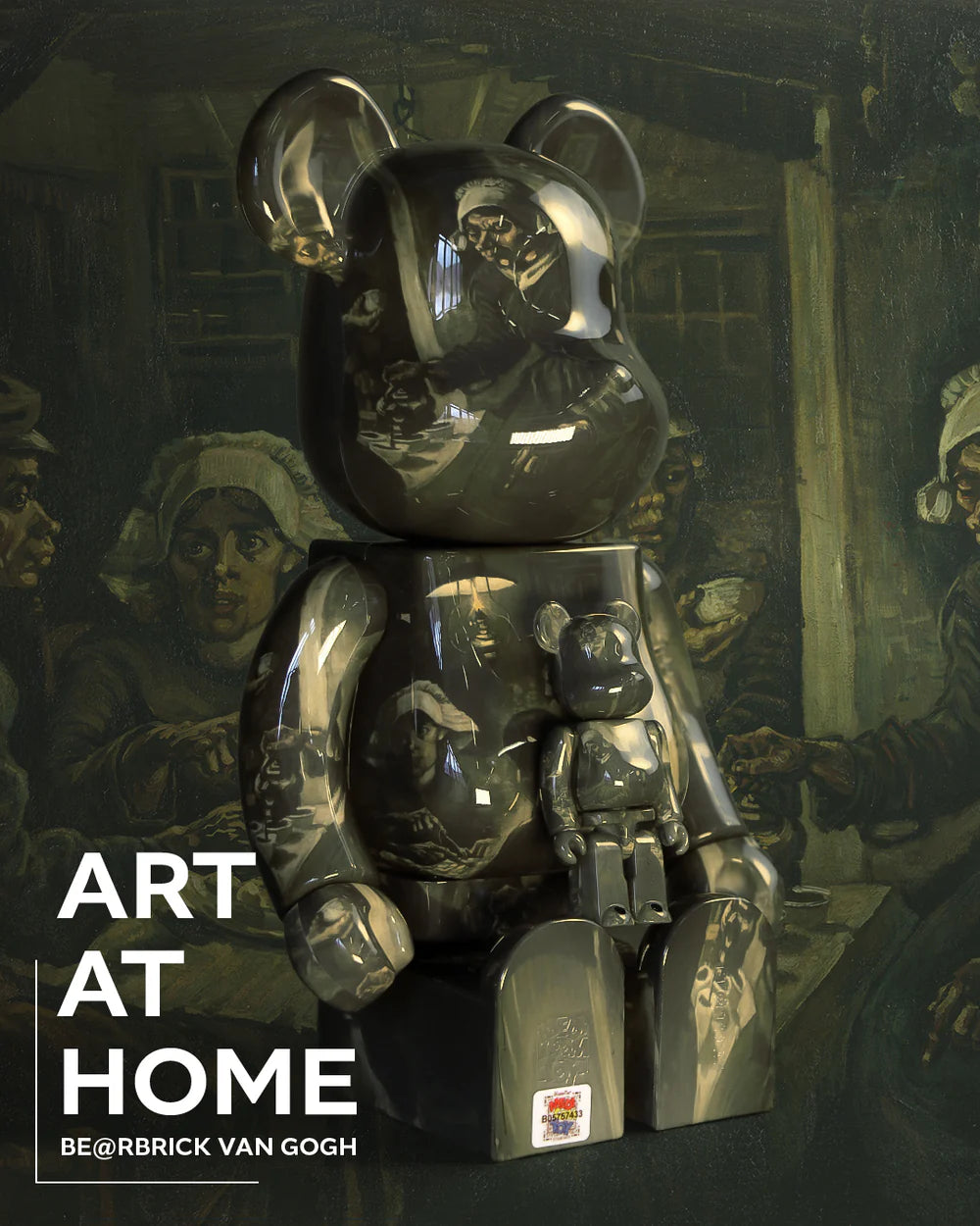 BE@RBRICK Van Gogh Museum Die Kartoffelesser 100% & 400% Set