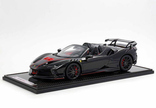 Ferrari SF90 XX Spider 2024 – Rosso Corsa with Carbon Black Limited Edition (10 pcs) with Display Case 1:12 Scale by BBR Models – BBR Models