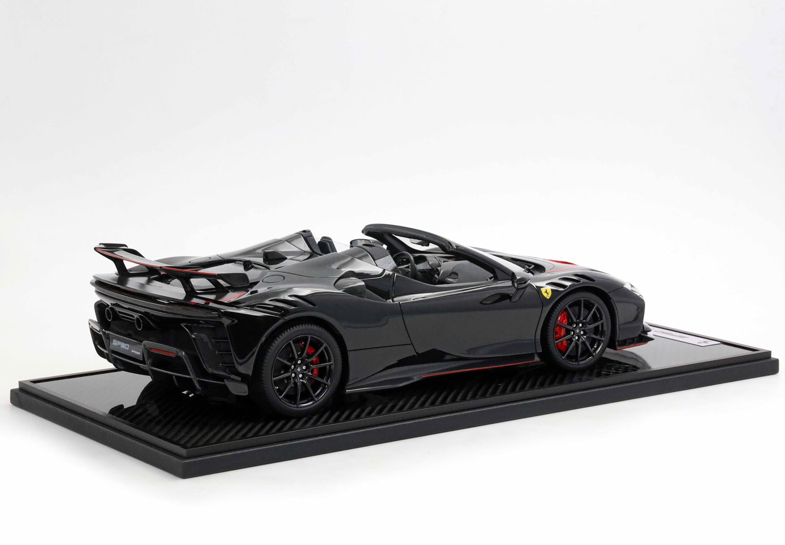BBR-Models 1/12 Ferrari Sf90 XX Stradale Spider 2024 Rot Carbon Schwarz BBR1221D