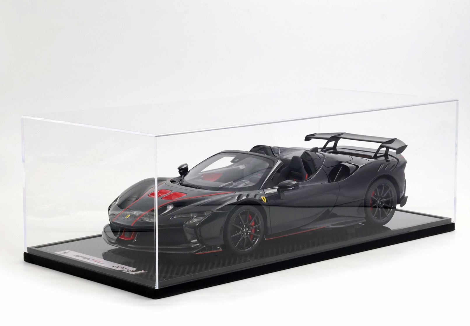 BBR-Models 1/12 Ferrari Sf90 XX Stradale Spider 2024 Rot Carbon Schwarz BBR1221D