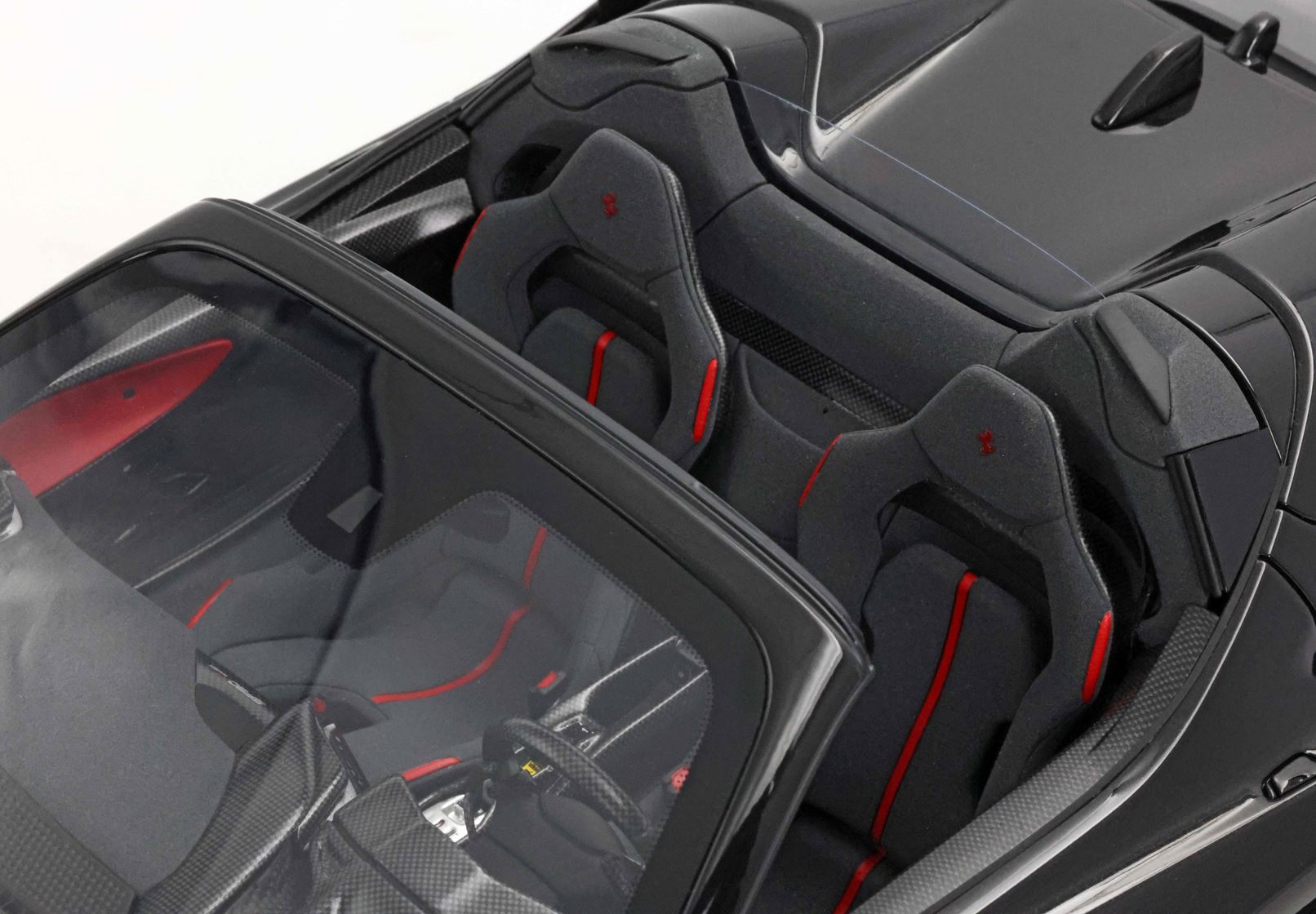 BBR-Models 1/12 Ferrari Sf90 XX Stradale Spider 2024 Rot Carbon Schwarz BBR1221D