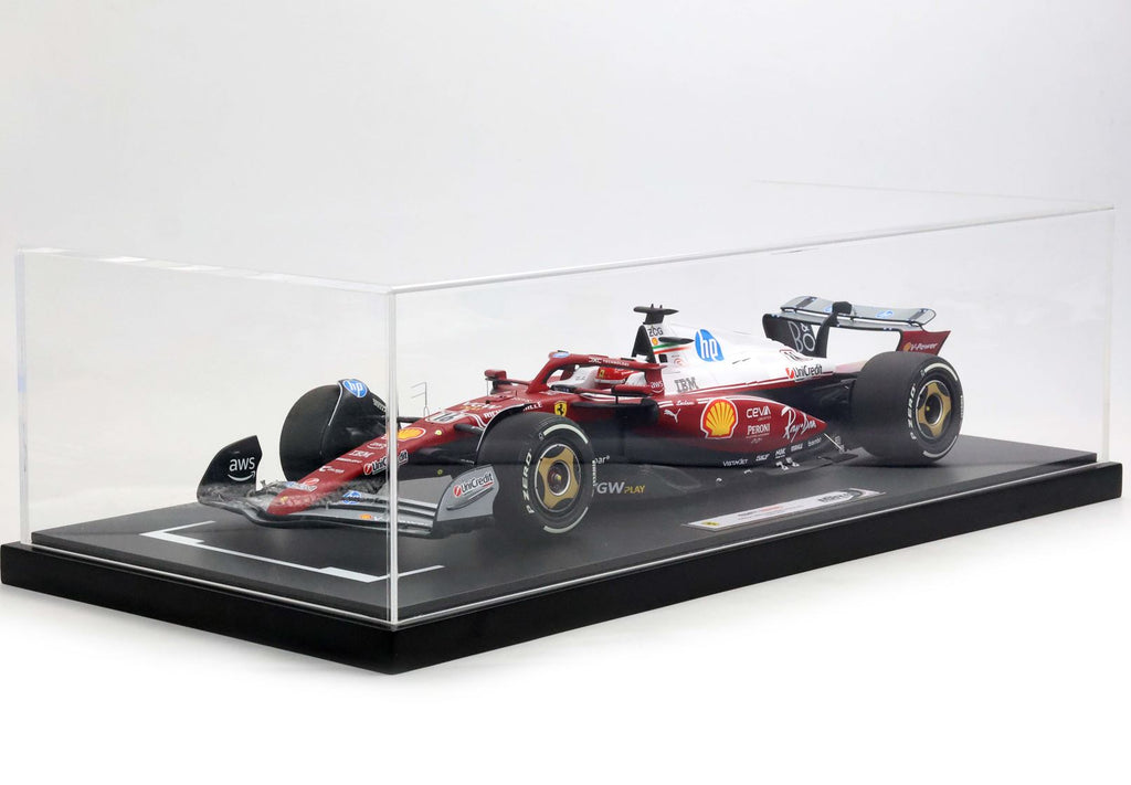 Ferrari SF-25 Monza Grand Prix 2025 50 Years of Lauda World Championship Charles Leclerc No.16 Limited Edition 1:12 Scale with Display Case by BBR Models