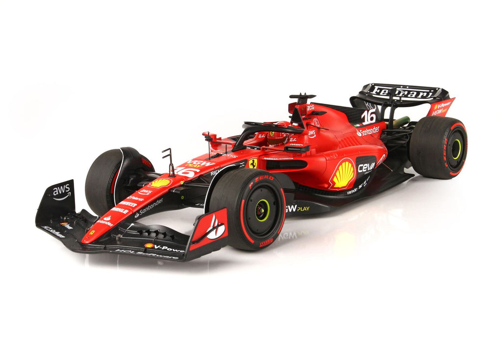 Ferrari SF-23 #16 Gran Premio de Baréin 2023 – Charles Leclerc – Escala 1:18 de BBR Models
