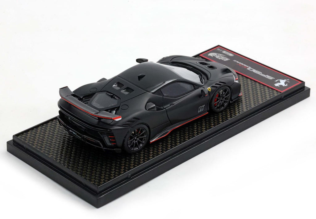 Modellauto BBR Models 1/43 Ferrari SF90 XX Stradale C. Leclerc #16 Matt Schwarz Limited Edition