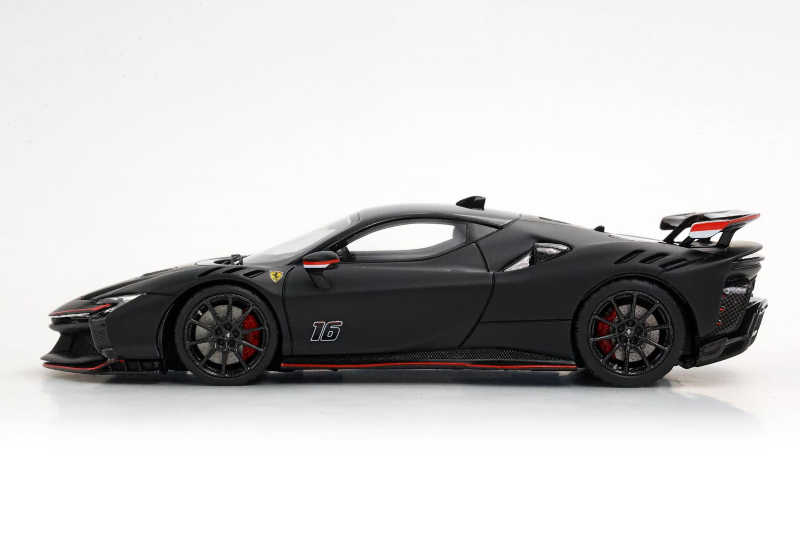 Modellauto BBR Models 1/43 Ferrari SF90 XX Stradale C. Leclerc #16 Matt Schwarz Limited Edition