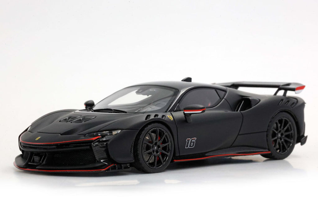 Modellauto BBR Models 1/43 Ferrari SF90 XX Stradale C. Leclerc #16 Matt Schwarz Limited Edition
