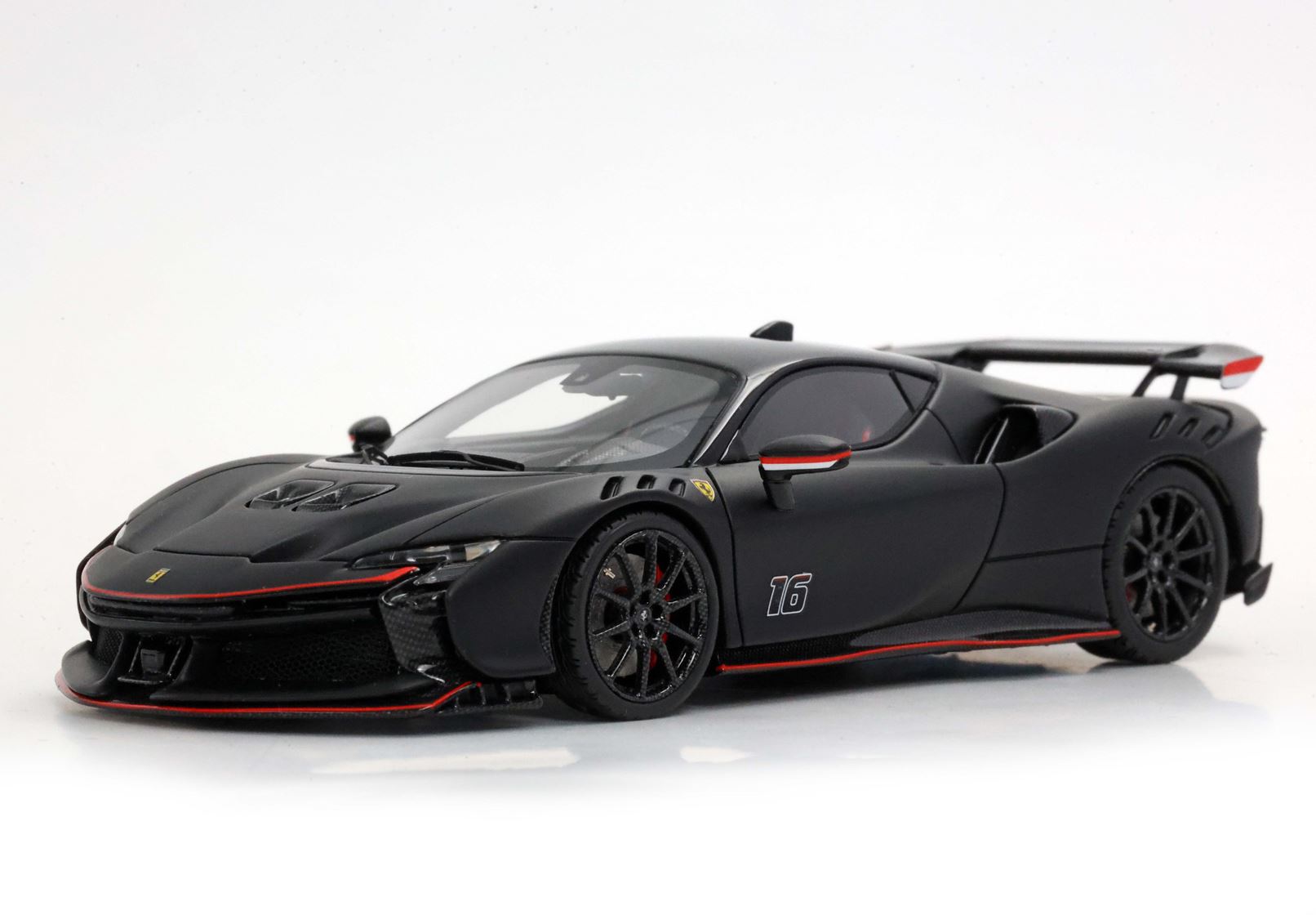 Modellauto BBR Models 1/43 Ferrari SF90 XX Stradale C. Leclerc #16 Matt Schwarz Limited Edition