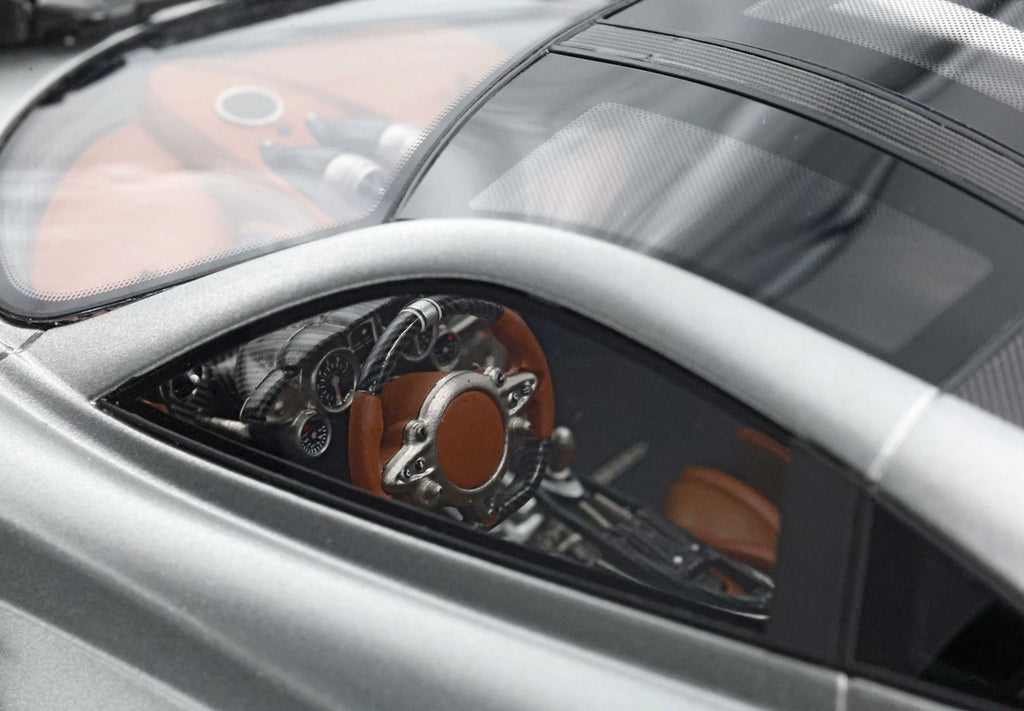 BBR Models 1/18 Pagani Huayra Codalunga Semi Matt Grey Monte Carlo Limited Edition Automodell