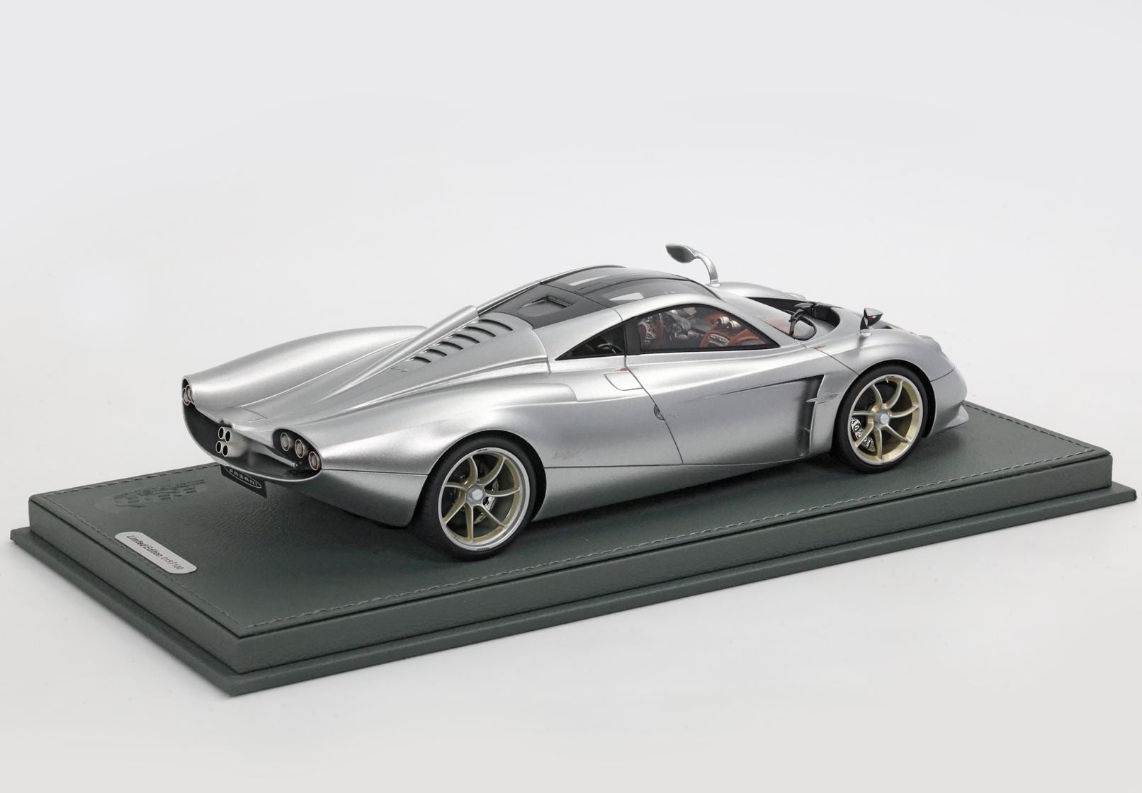 BBR Models 1/18 Pagani Huayra Codalunga Semi Matt Grey Monte Carlo Limited Edition Automodell