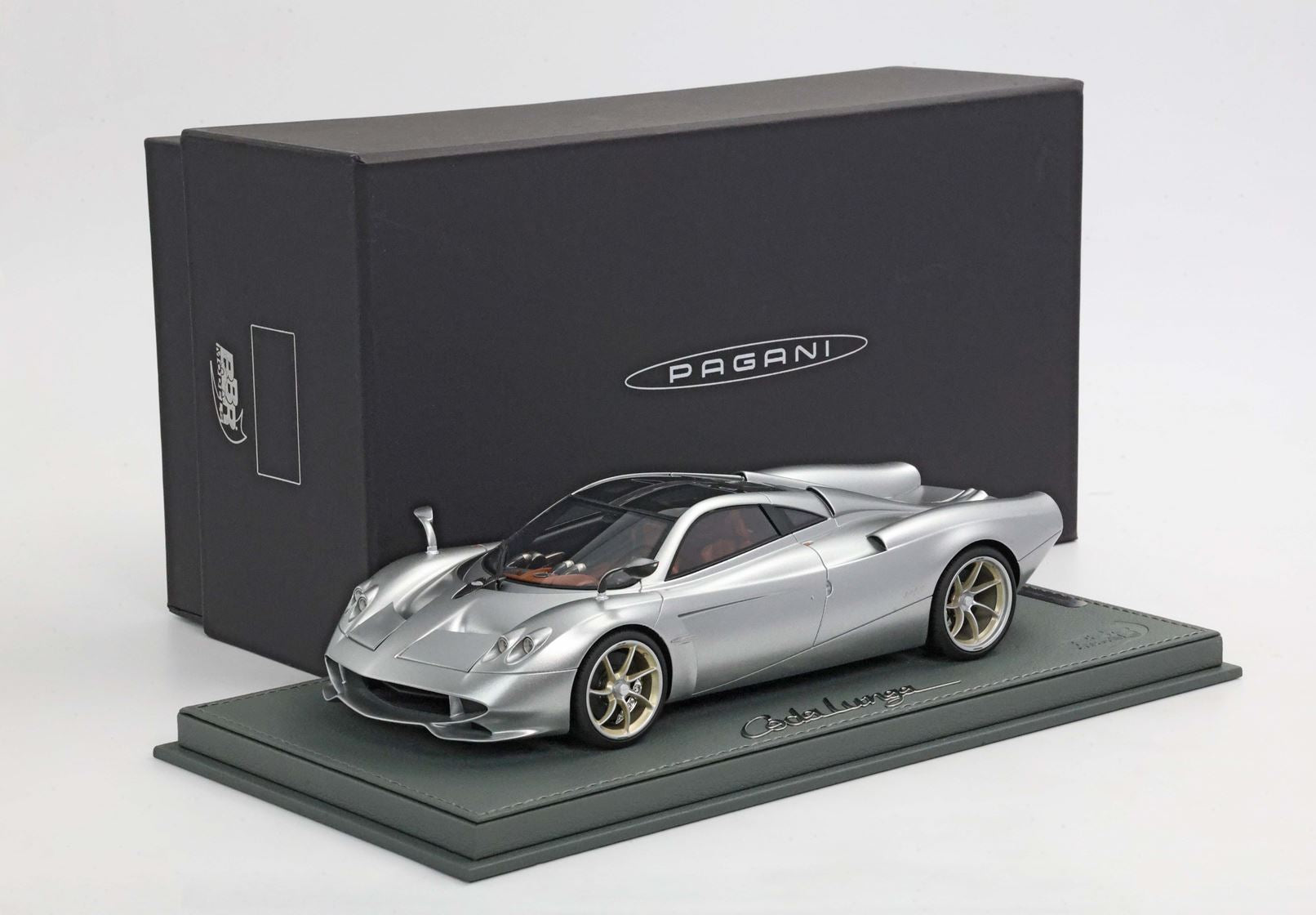 BBR Models 1/18 Pagani Huayra Codalunga Semi Matt Grey Monte Carlo Limited Edition Automodell