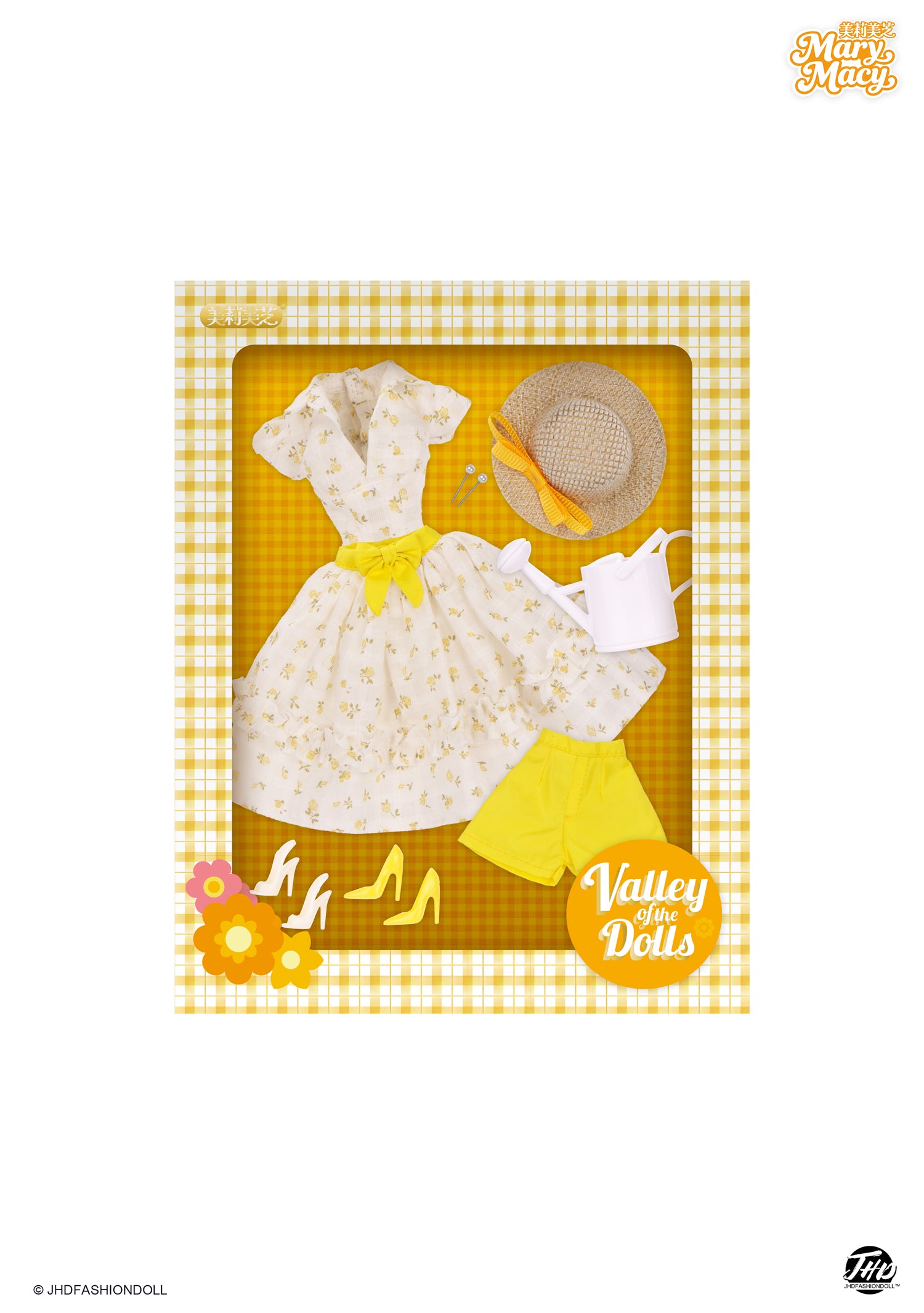 Mary Macy Valley of the Dolls Garden Party Yellow Blossoms Fashion Set 2026