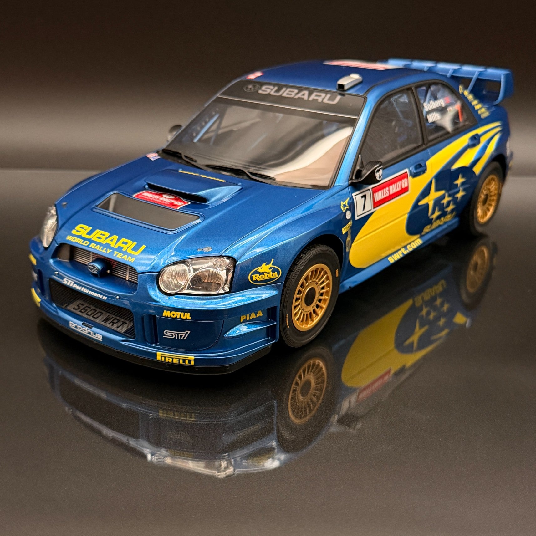 Subaru Impreza S9 WRC 2003 Solberg Wales Rally 1:12 OTTO G092 Blue Model
