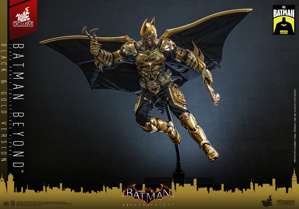 Hot Toys Arkham Knight Batman Beyond Schwarz und Gold 1/6 Figur