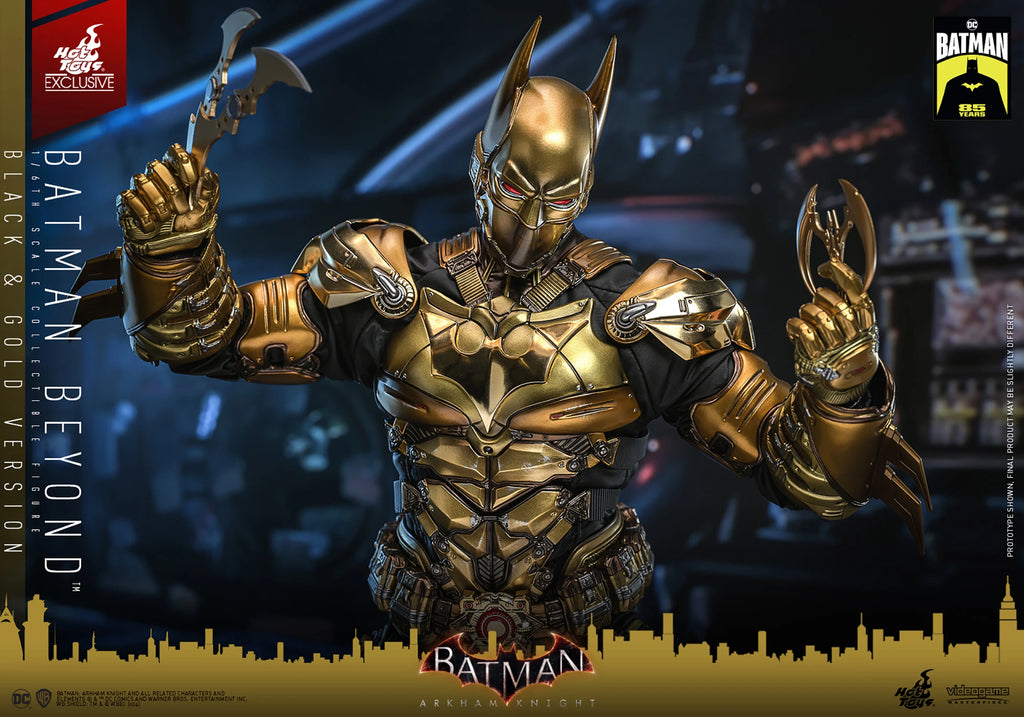 Hot Toys Arkham Knight Batman Beyond Schwarz und Gold 1/6 Figur