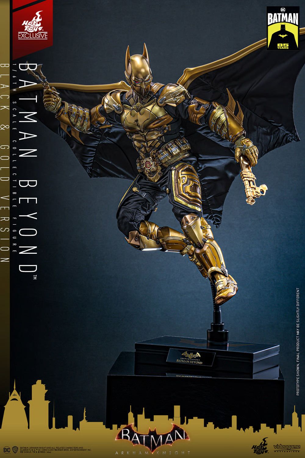 Hot Toys Arkham Knight Batman Beyond Schwarz und Gold 1/6 Figur