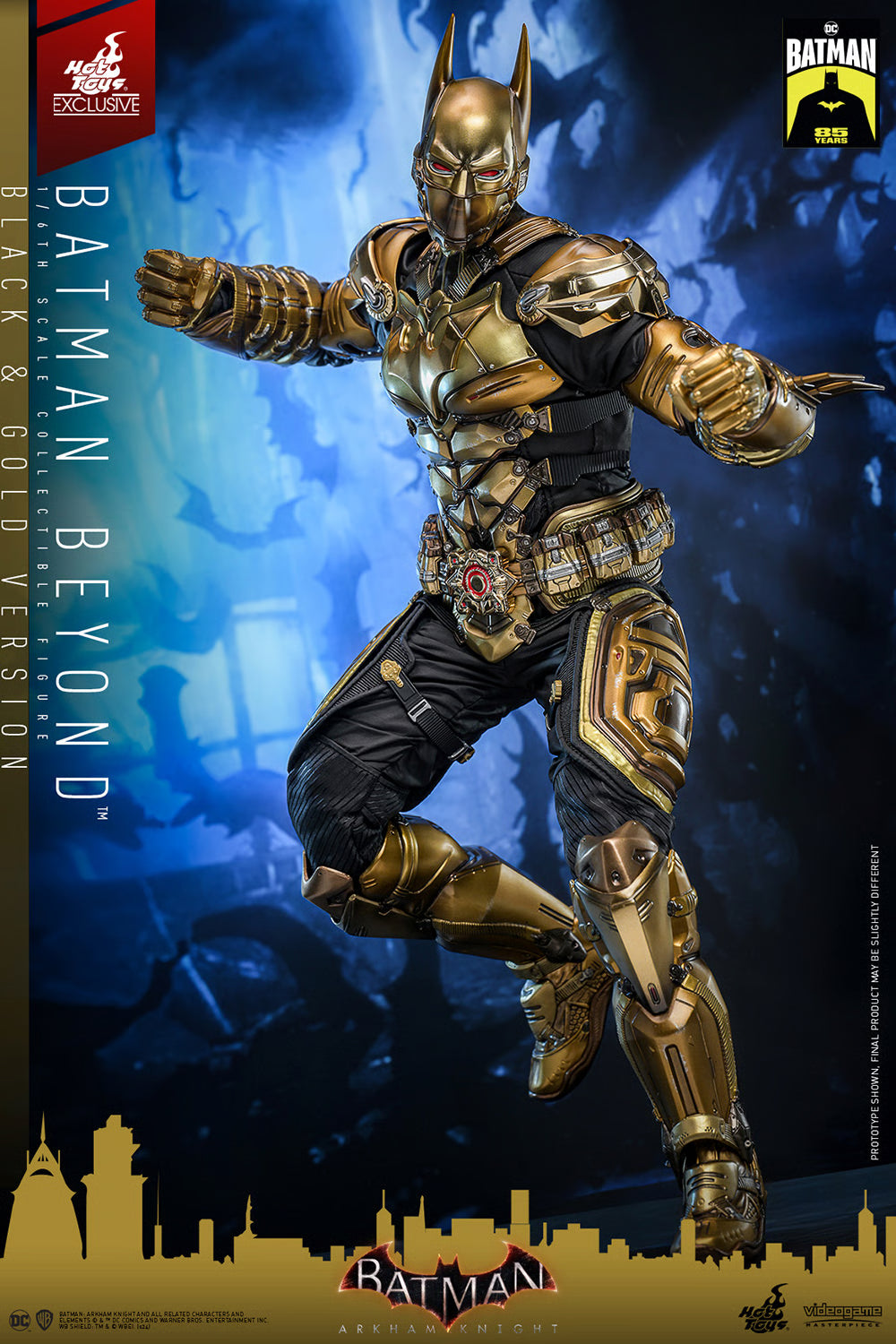 Hot Toys Arkham Knight Batman Beyond Schwarz und Gold 1/6 Figur