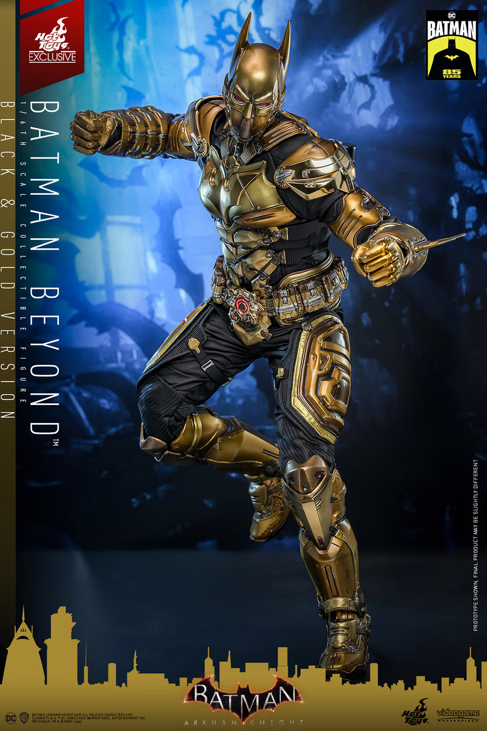 Hot Toys Arkham Knight Batman Beyond Schwarz und Gold 1/6 Figur